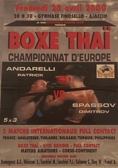 Affiche du championnat du monde de Kick Boxing